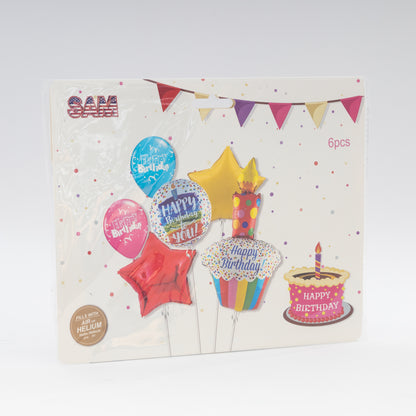 HAPPY BIRTHDAY BALLOON SET (6PCS)