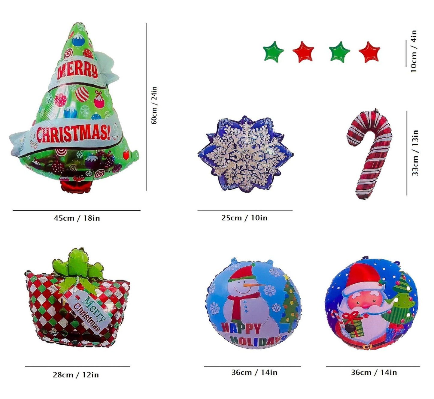 MERRY CHRISTMAS BALLON SET (37PCS)