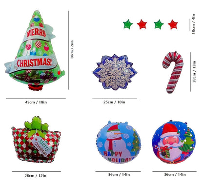 MERRY CHRISTMAS BALLON SET (37PCS)