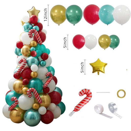 CHRISTMAS TREE BALLON SET (114PCS)