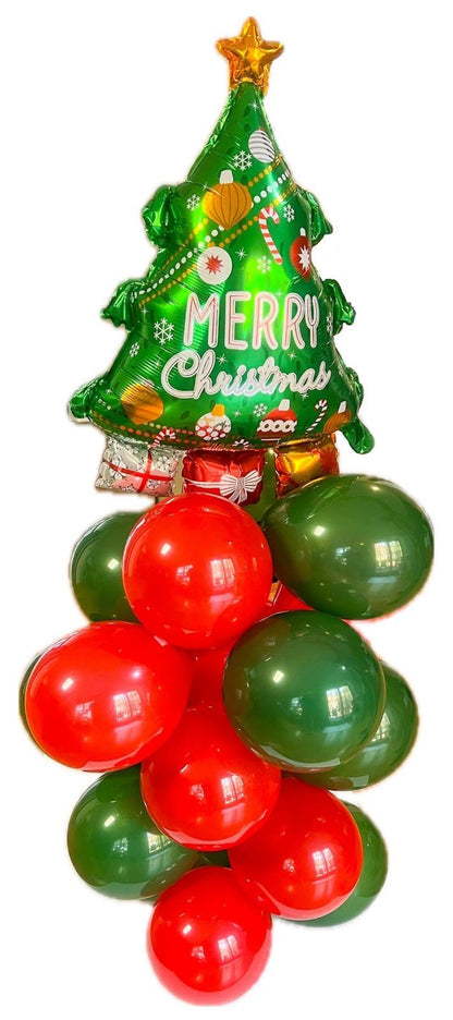 CHRISTMAS TREE BALLON SET (21PCS)