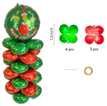 CHRISTMAS TREE BALLON SET (8PCS)